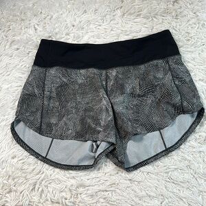 Lululemon Speed Up Short Long *4" Updated Fit Velocity Mesh Island Mist Black /